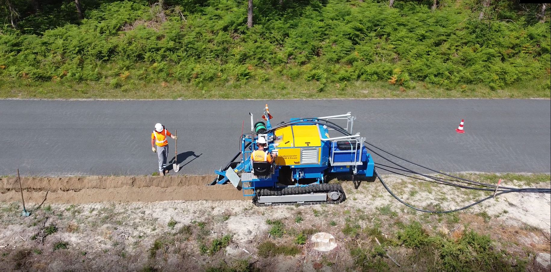 Activité réseaux électriques souterrains et aériens HTA / BT