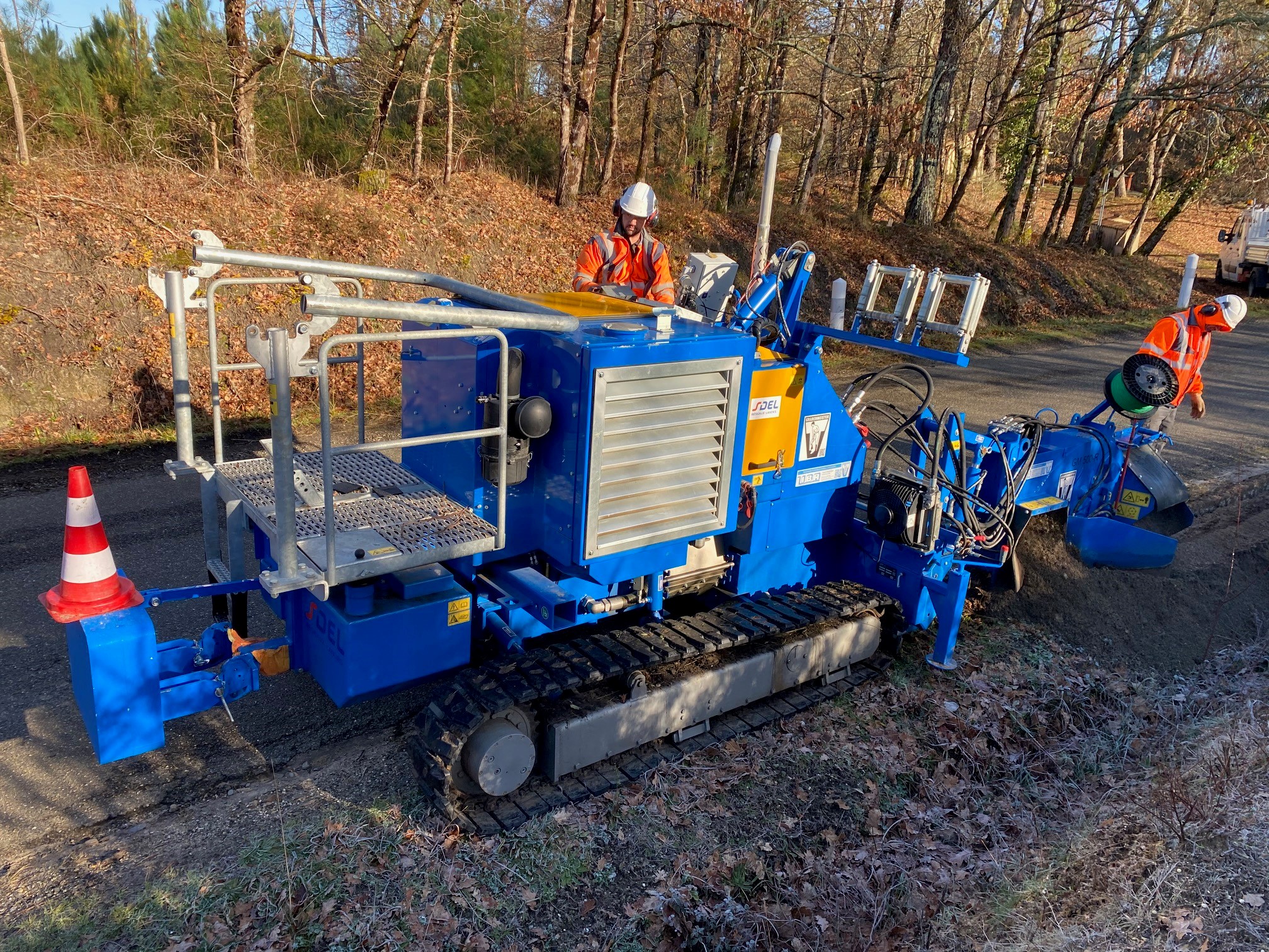 Fibre optique réalisée par SDEL Réeaux Landes